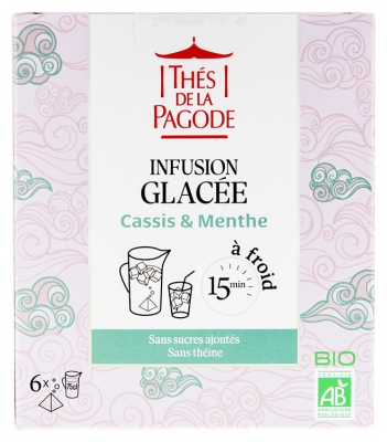 Thés de la Pagode Infusion Glacée Cassis & Menthe Bio 6 Sachets