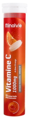 Minolvie Vitamin C 1000 mg Orange Flavor 20 Effervescent Tablets