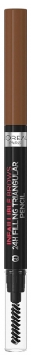 Creion retractabil pentru sprâncene cu vârf triunghiular L'Oréal Paris Infaillible Brows 24H, 9,2 g - Tentă: 5.23 Auburn