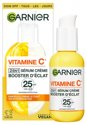 Garnier SkinActive Vitamina C Sérum Creme 2em1 Booster de Luminosidade FPS25 50 ml
