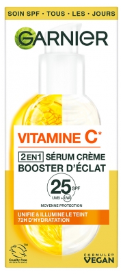 Garnier SkinActive Vitaminas C Serum Kreminė 2in1 Skaistumo Stiprintuvas SPF25 50 ml