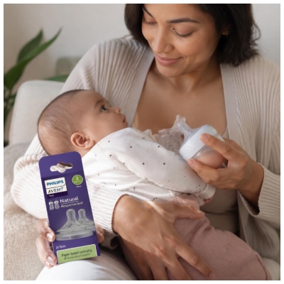 Avent Natural Responsa 2 Teats Flow 2 0 Month and +