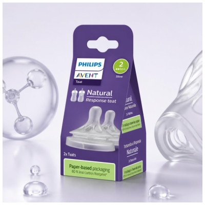 Avent Natural Responsa 2 Teats Flow 2 0 Month and +
