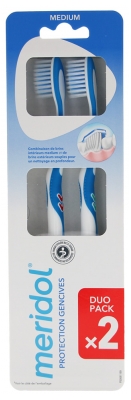 Meridol Duo-Pack Szczoteczki do Zębów Medium - Kolor: Czerwony i zielony