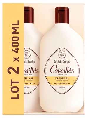 Cavaillès Gel de Baño y Ducha Original Pieles Sensibles Lote de 2 x 400 ml