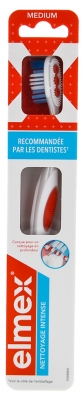 Elmex Intensive Cleaning Medium Toothbrush - Colour: Orange