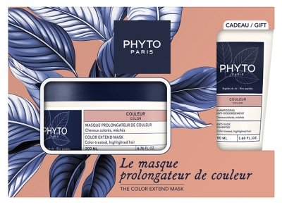Phyto Couleur Maska za podaljšanje barve 200 ml + Šampon proti bledenju barve 50 ml Darilo