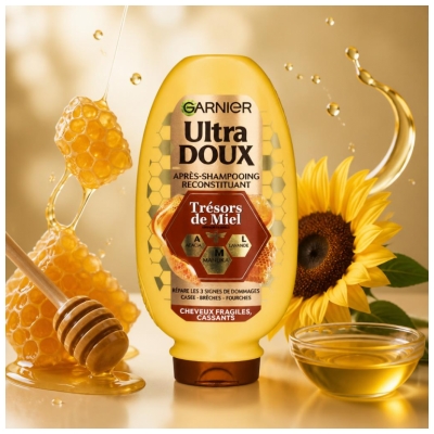 Garnier Ultra Doux Après-Shampoing Reconstituant Cheveux Fragiles 360 ml