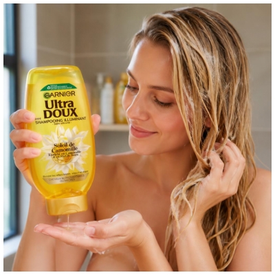 Garnier Ultra Doux Champô Iluminador Cabelos Loiros Naturais ou com Madeixas 400 ml