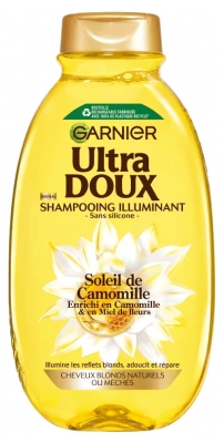 Garnier Ultra Doux Shampoing Illuminant Cheveux Blonds Naturels ou Méchés 400 ml