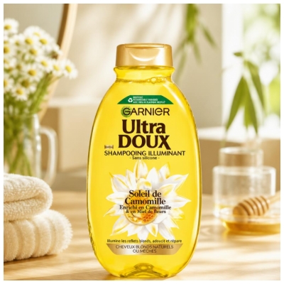 Garnier Ultra Gentle Illuminating Shampoo Natural or Dyed Blonde Hair 400 ml