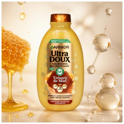 Garnier Shampoo Ultra Delicato Ricostituente Tesori di Miele per Capelli Fragili 400 ml