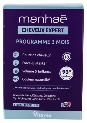 Vitavea Manhaé Mützen-Experte 15+ 120 Kapseln