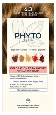 Phyto Couleur Permanent Hårfarve - Farve: 6.3 Mørk gylden blondine