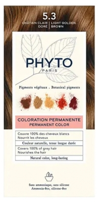 Phyto Culoare Vopsea Permanentă - Culoare: 5.3 Lumina de aur Chestnut