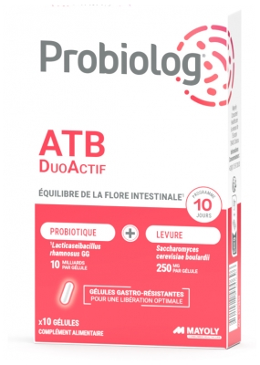 Mayoly Spindler Probiolog ATB Duo Actif 10 Gélules