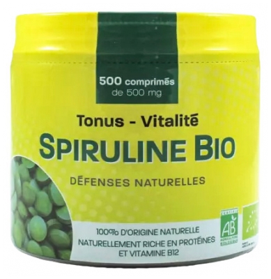 PharmUp Spiruline Bio 500 Comprimés