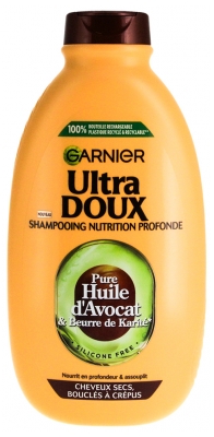 Garnier Champú Nutrición Profunda Ultra Suave Para Cabellos Rizados a Encrespados 400 ml