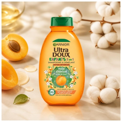 Garnier Ultra Blød Børn Shampoo og Balsam 2-i-1 400 ml