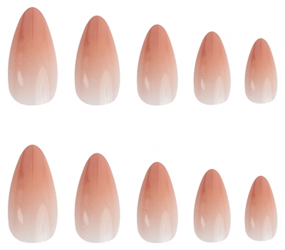 Invogue 24 Rozā Gradientu Stiletto Mākslīgie Nagi