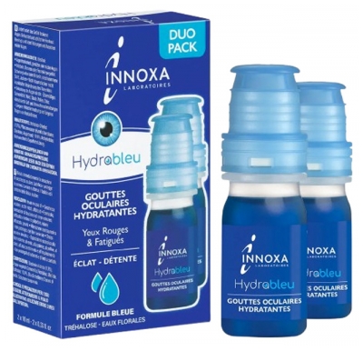 Laboratoire Innoxa Feuchtigkeitsspendende Augentropfen Müde Rote Augen 2 x 10 ml Packung