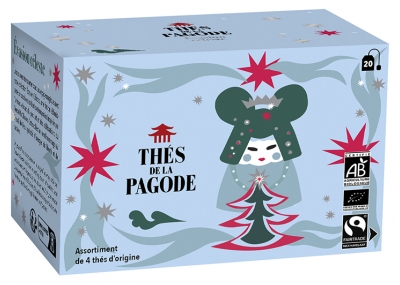 Assortiment 4 ekoloških čajev iz Pagode 20 vrečk
