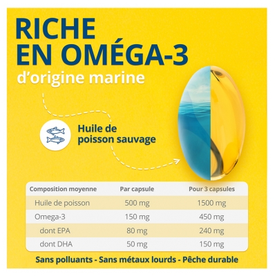 OM3 Vild Fiskolie 120 Kapsler