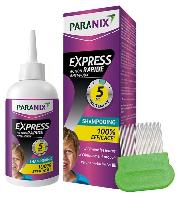Paranix Express Action Rapide 5 minutes Shampoing Anti-Poux 200 ml