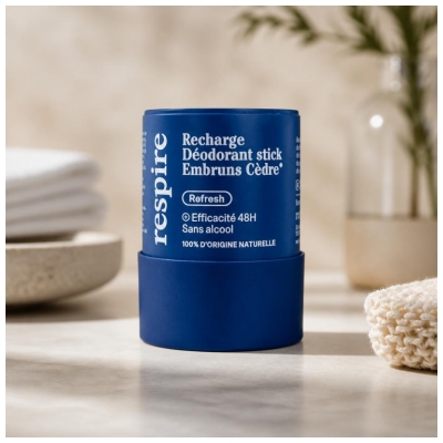 Reîncărcare Stick Deodorant Respire Cedru 50 g