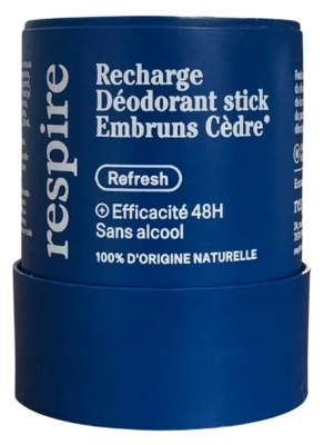 Respire Deodorant Stick Embruns Cèdre Refill 50 g