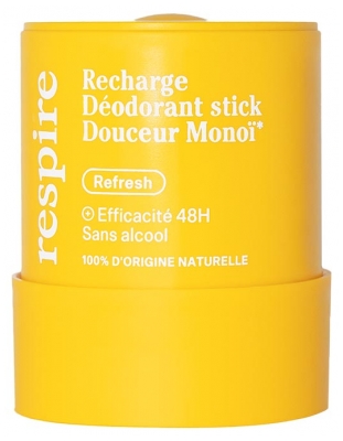 Respire Deodorant Stick Douceur Monoï Recharge Bio 50 g