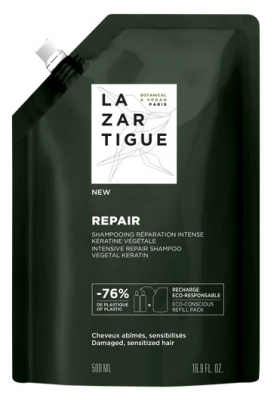 Lazartigue Repair Shampoing Réparation Intense Éco-Recharge 500 ml