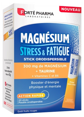 Forté Pharma Magnesium Stress & Fatigue 20 Orodispersible Sticks