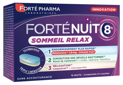 Forté Pharma Forté Nuit Sommeil Relax 8H 15 Tablets