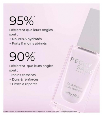 Peggy Sage Nail Care Durcisseur Cure Express 11 ml - Teinte : Milky Pink