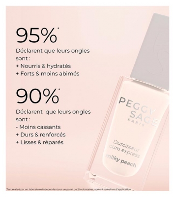 Peggy Sage Nail Care Durcisseur Cure Express 11 ml - Teinte : Milky Peach