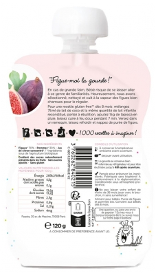 Popote Dozirnik: Naravna figova kašica od 4/6 mesecev dalje, BIO, 120 g