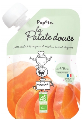 Popote vrečka Sladki krompir Pire za starejše od 4/6 mesecev Bio 120 g