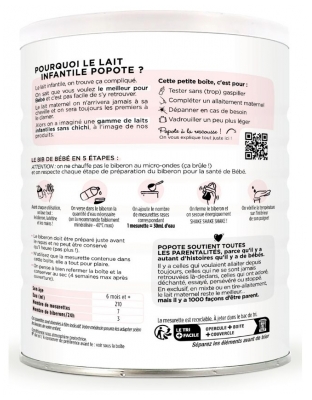 Popote Mleko Następne od 6 do 12 Miesiąca Bio 400 g