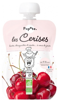 Popote Organic Cherry Compote Pouch From 4/6 Months 120 g