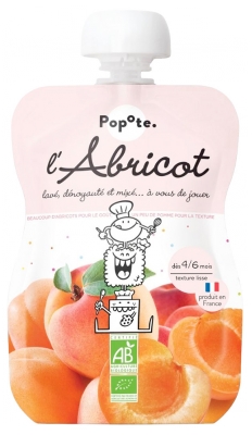 Popote Gourde L'Abricot Compote Dès 4/6 Mois Bio 120 g