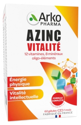 Arkopharma Azinc Vitalidade 60 Cápsulas