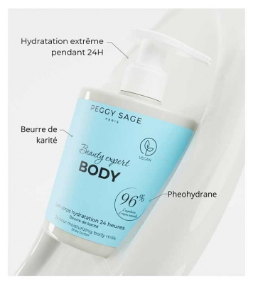 Peggy Sage Beauty Expert Body Lait Corps Hydratation 24H 500 ml