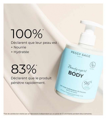 Peggy Sage Beauty Expert Body Lait Corps Hydratation 24H 500 ml