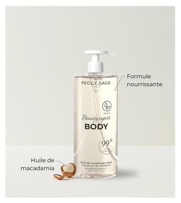 Peggy Sage Beauty Expert Body Huile de Modelage Corps 1 L