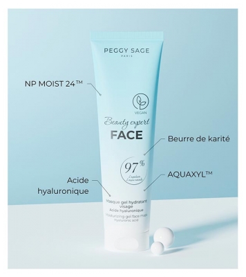 Peggy Sage Beauty Expert Face Masque Gel Hydratant 100 ml