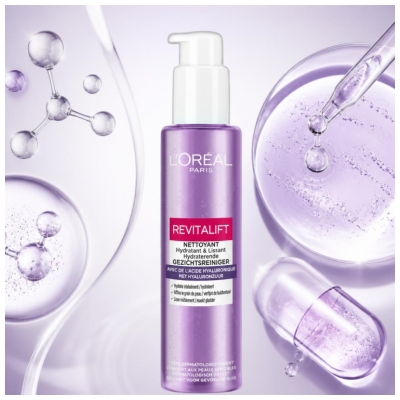 L'Oréal Paris Revitalift Mitrinošs un Izlīdzinošs Tīrīšanas Līdzeklis 150 ml