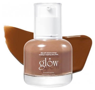 Kvėpuojantis „Glow“ veido balzamas nuo netobulumų 30 ml - Tint: Ruda