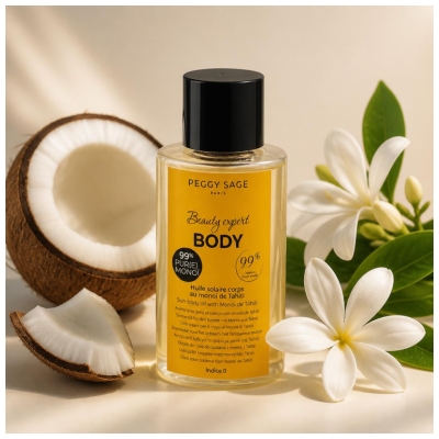 Peggy Sage Beauty Expert Body Saulės aliejus Kūnui Monoï de Tahiti 100 ml