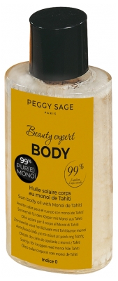 Peggy Sage Beauty Expert Body Huile Solaire Corps Monoï de Tahiti 100 ml